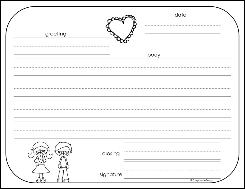 How To Write A Friendly Letter Free Printables Primary Theme Park