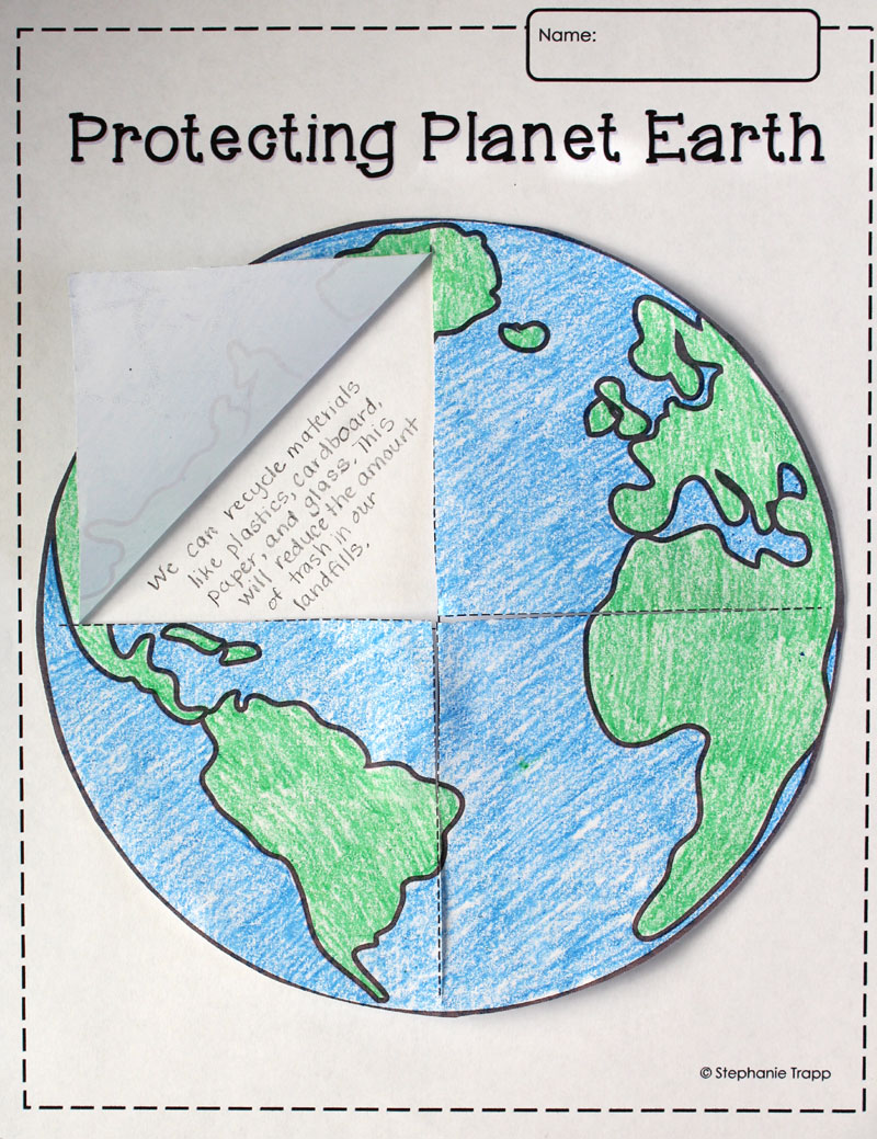 Earth template printable FREEBIE