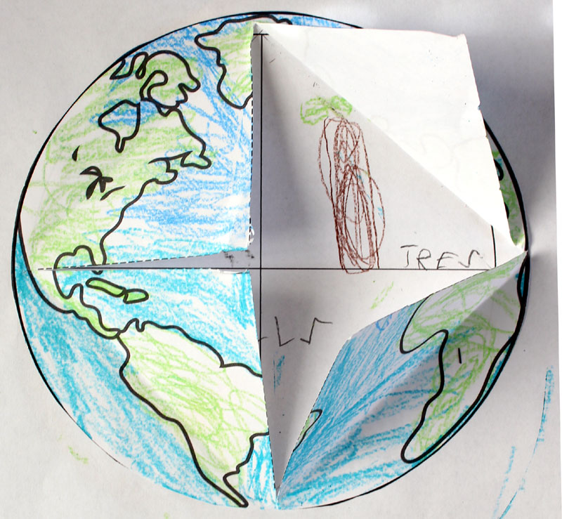 Earth Lift the Flap Printable Template FREEBIE Primary Theme Park