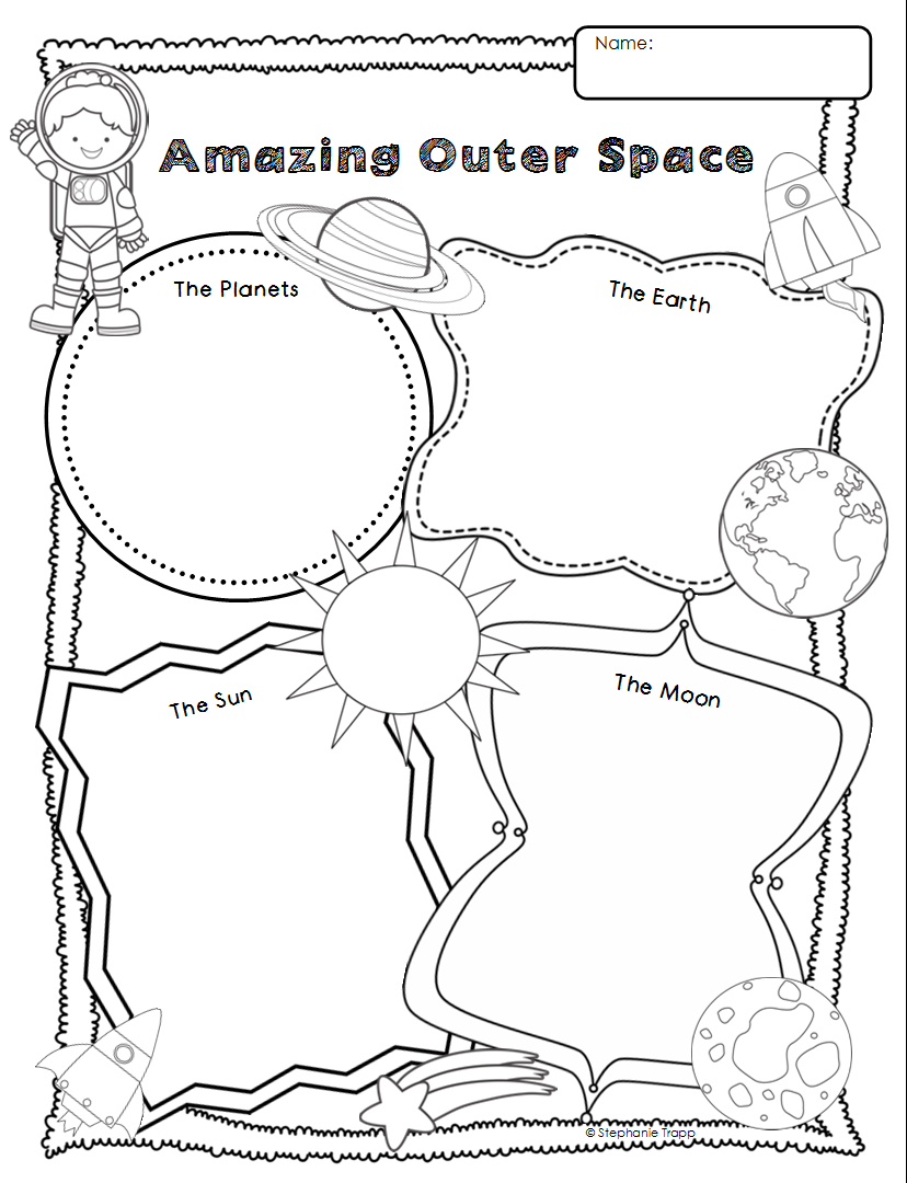Space Themed Writing Ideas for Kindergarten