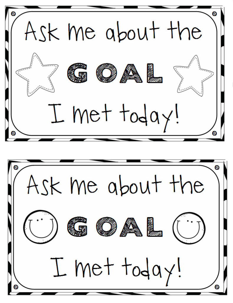 student academic goal planning sheets and printables