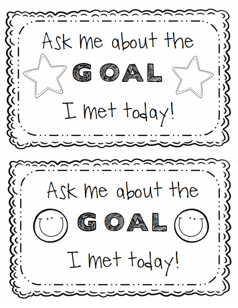 student academic goal planning sheets and printables