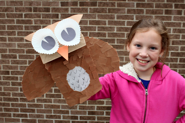 Owl Puppet Template Printable with Instructions