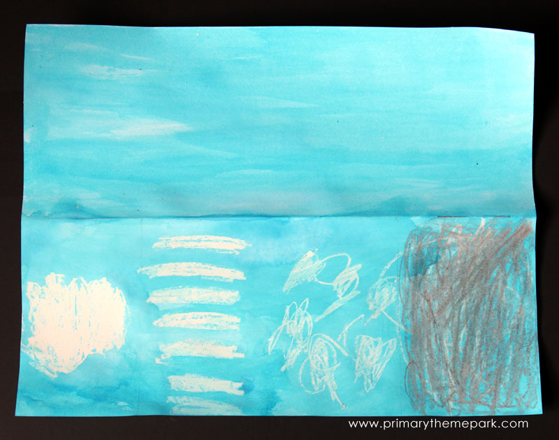 Cloud Activities for Kids :: Crayon and Watercolor Clouds