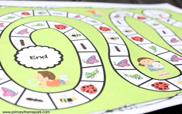 Graphing Game Printable - Primary Theme Park