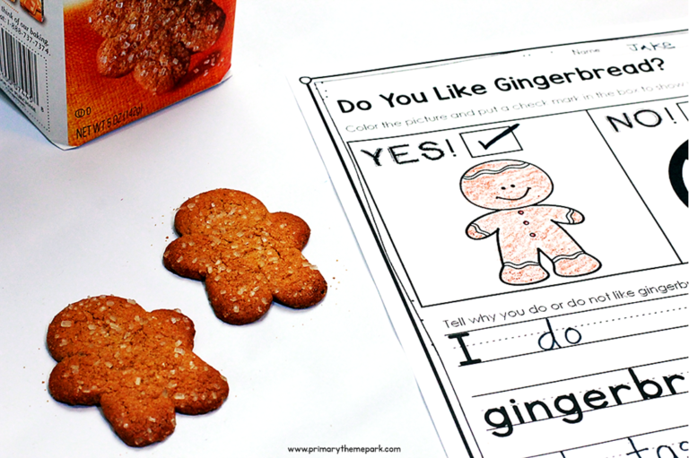 Gingerbread Man Unit for Kindergarten and First Grade Primary Theme Park