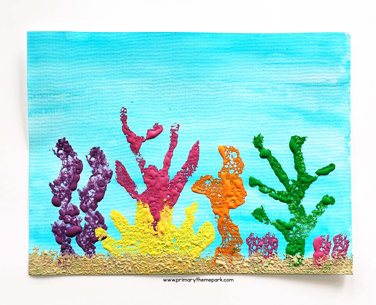 Coral Reef Painting For Kids - Jeffery Montoya